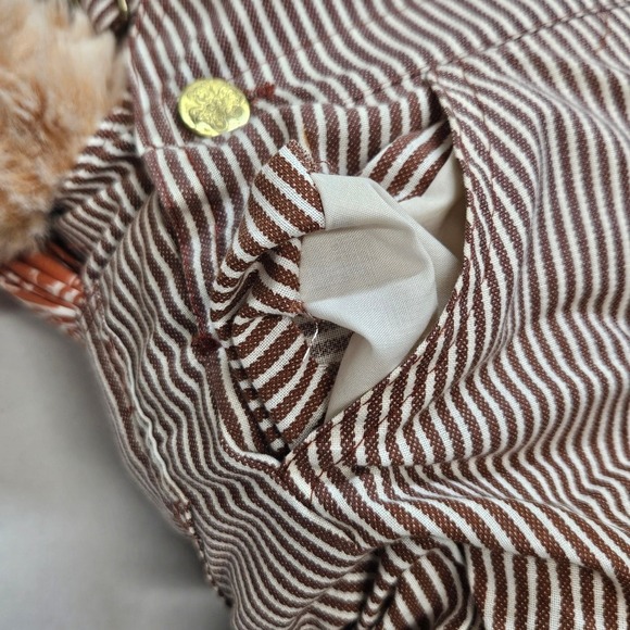 Vintage 1984 Furskins Dudley 22" Teddy Bear Overalls Plush‎ Stuffed Animal - Picture 14 of 14